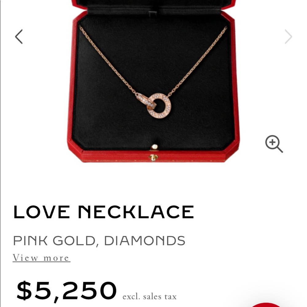 AUTHENTIC Cartier Diamond Love Necklace